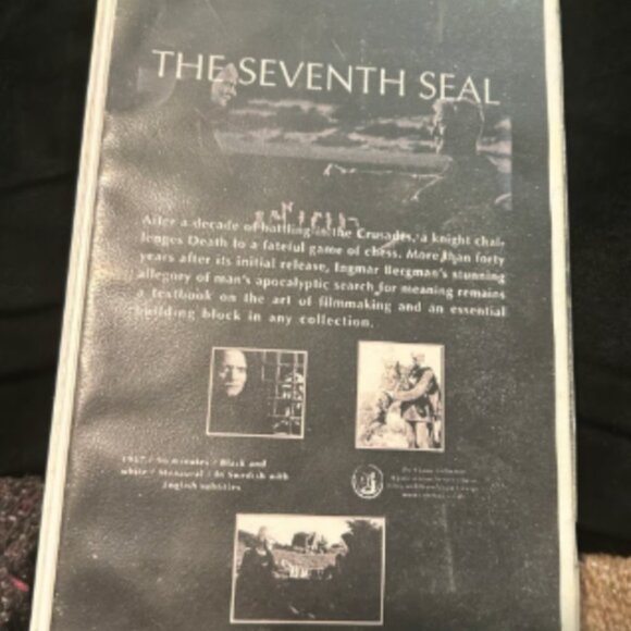 The Seventh Seal VHS Former Library Copy Hard to Find! - Picture 2 of 4